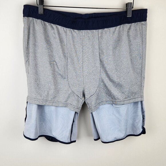 Fair Harbor Athletic Lined Shorts 8" Tropical Floral sz XXL - Picture 7 of 9